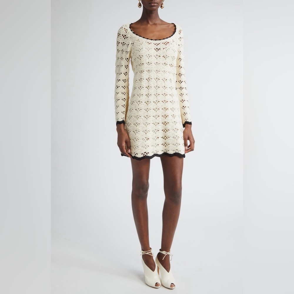 ZIMMERMANN Rhiannon crocheted cotton mini dress AU 2/US 8